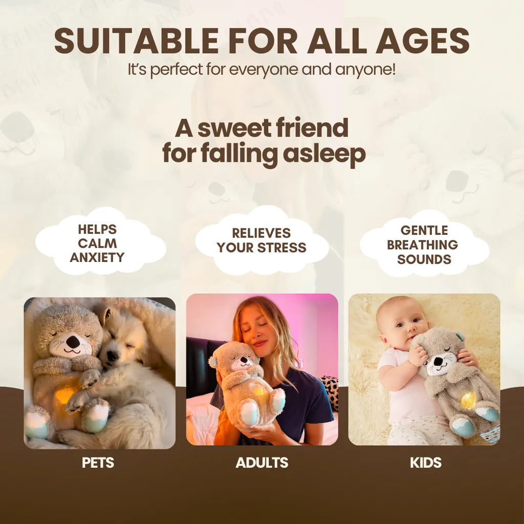 Breathing Otter Plush Toy